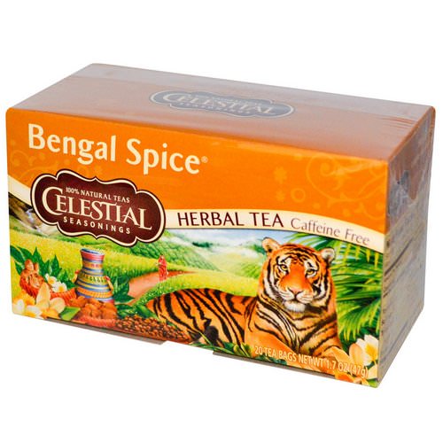 Celestial Seasonings, Herbal Tea, Bengal Spice, Caffeine Free, 20 Tea Bags, 1.7 oz (47 g) فوائد