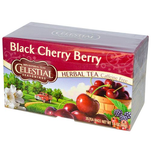 Celestial Seasonings, Herbal Tea, Black Cherry Berry, Caffeine Free, 20 Tea Bags, 1.6 oz (44 g) فوائد