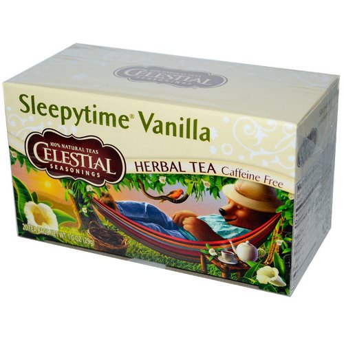 Celestial Seasonings, Herbal Tea, Sleepytime Vanilla, Caffeine Free, 20 Tea Bags, 1.0 oz (29 g) فوائد