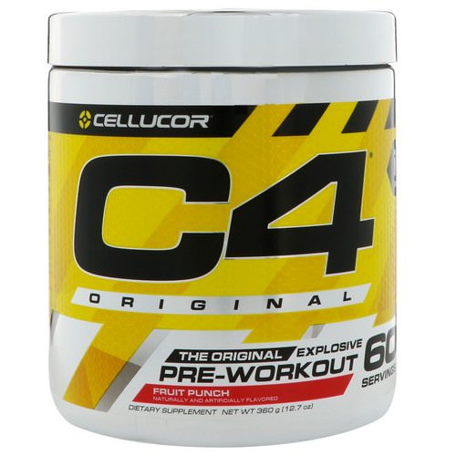 Cellucor, C4 Original Explosive, Pre-Workout, Fruit Punch, 12.7 oz (360 g) فوائد