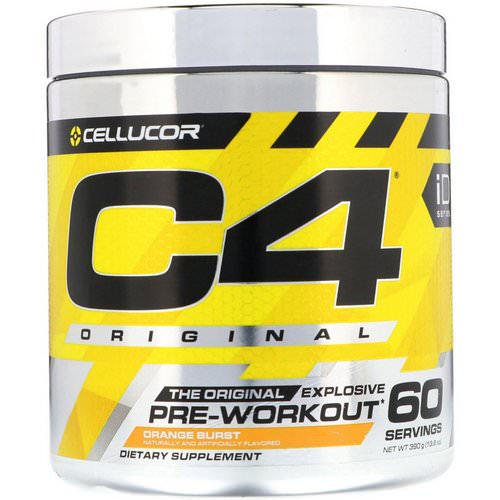 Cellucor, C4 Original Explosive, Pre-Workout, Orange Burst, 13.8 oz (390 g) فوائد