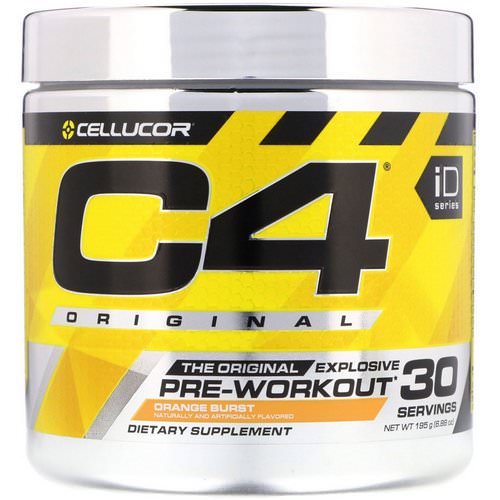 Cellucor, C4 Original Explosive, Pre-Workout, Orange Burst, 6.88 oz (195 g) فوائد