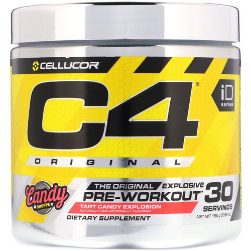 Cellucor, C4 Original Explosive, Pre-Workout, Tart Candy Explosion, 6.88 oz (195 g) فوائد