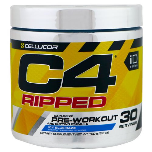 Cellucor, C4 Ripped, Pre-Workout, Icy Blue Razz, 6.3 oz (180 g) فوائد