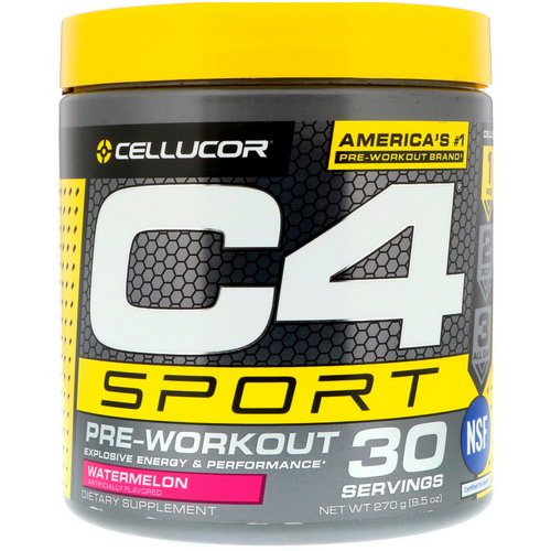 Cellucor, C4 Sport, Pre-Workout, Watermelon, 9.5 oz (270 g) فوائد
