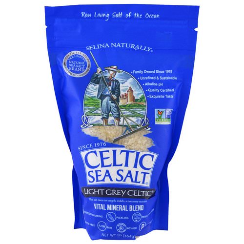 Celtic Sea Salt, Light Grey Celtic, Vital Mineral Blend, 1 lb (454 g) فوائد
