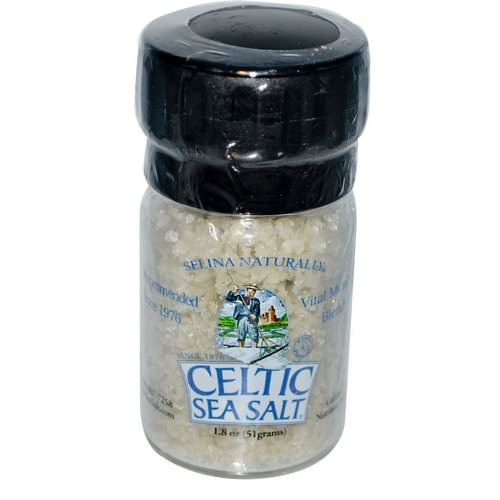 Celtic Sea Salt, Light Grey Celtic, Vital Mineral Blend, Mini Salt Grinder, 1.8 oz (51 g) فوائد