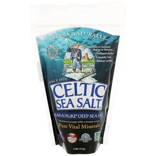 Celtic Sea Salt, Makai Pure Deep Sea Salt, Pure Vital Minerals, 1/2 lb (227 g) فوائد