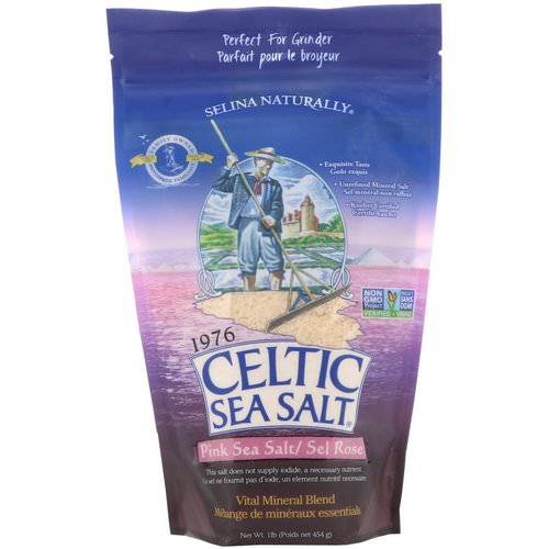 Celtic Sea Salt, Pink Sea Salt, 1 lb (452 g) فوائد