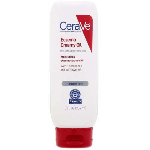 CeraVe, Eczema Creamy Oil, For Extra Dry, Itchy Skin, 8 fl oz (236 ml) فوائد