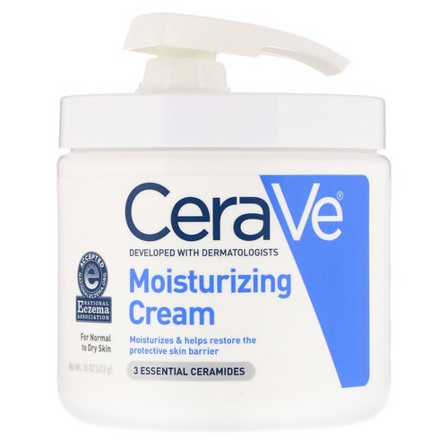 CeraVe, Moisturizing Cream with Pump, 16 oz (453 g) فوائد