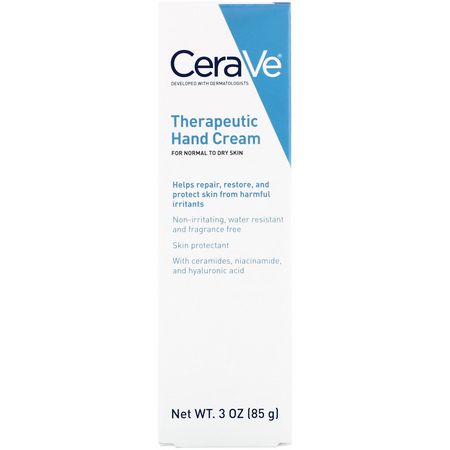 CeraVe, Therapeutic Hand Cream, 3 oz (85 g):كريم اليد كريمة, العناية باليدين