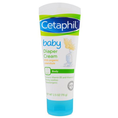 Cetaphil, Baby Diaper Cream With Organic Calendula, 2.5 oz (70 g) فوائد