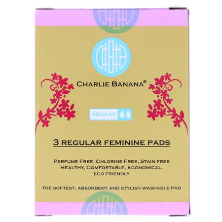 Charlie Banana Reusable Pads - ,سادات قابلة لإعادة الاستخدام,سادات أنث,ية,صحة أنث,ية,حمام