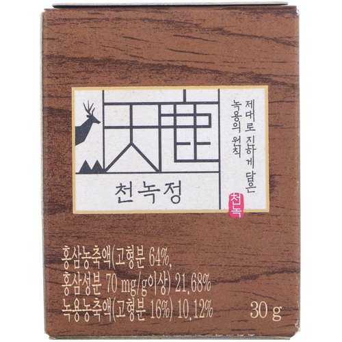 Cheong Kwan Jang, Cheon Nok Extract, Korean Red Ginseng & Deer Antler, 1.06 oz (30 g) فوائد