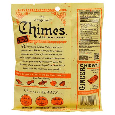 Chimes, Ginger Chews, Orange, 5 oz (141.8 g):حل,ى, ش,ك,لاتة