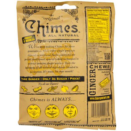 Chimes, Ginger Chews, Peanut Butter, 5 oz (141.8 g):حل,ى, ش,ك,لاتة