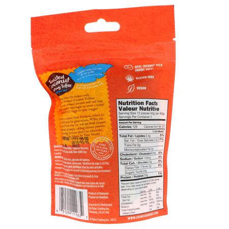 Chimes, Toasted Coconut Chewy Toffee with Sea Salt, 2.8 oz (80 g):حل,ى, ش,ك,لاتة