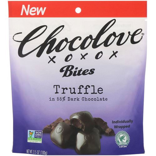 Chocolove, Bites, Truffle in 55% Dark Chocolate, 3.5 oz (100 g) فوائد
