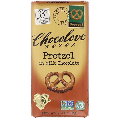 Chocolove, Pretzel in Milk Chocolate, 2.9 oz (83 g) فوائد