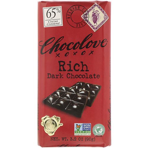 Chocolove, Rich Dark Chocolate, 3.2 oz (90 g) فوائد