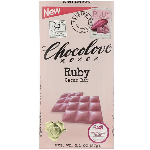 Chocolove, Ruby Cacao Bar, 3.1 oz (87 g) فوائد