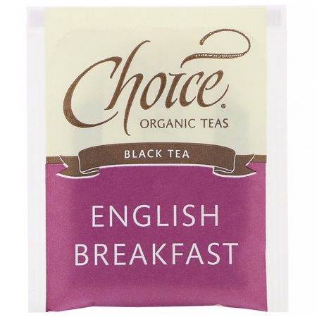 Choice Organic Teas English Breakfast Tea Black Tea - شاي أس,د ,شاي إفطار إنجليزي