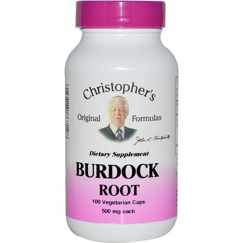 Christopher's Original Formulas, Burdock Root, 500 mg, 100 Veggie Caps فوائد