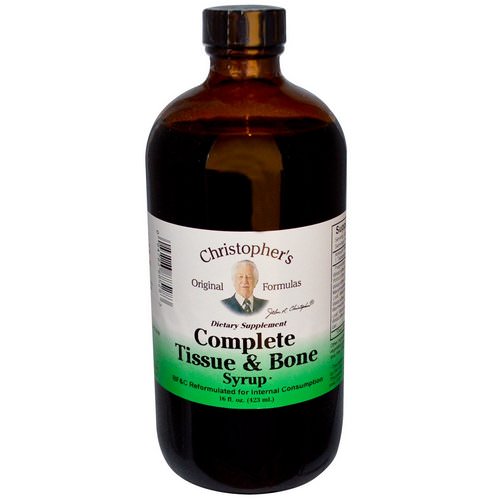 Christopher's Original Formulas, Complete Tissue & Bone Syrup, 16 fl oz (423 ml) فوائد