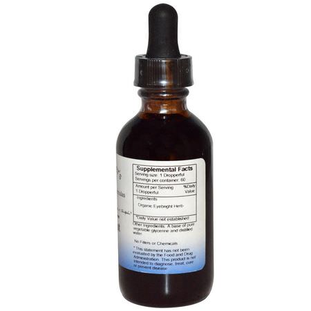 Christopher's Original Formulas, Eyebright Herb Extract, 2 fl oz (59 ml):Eyebright, المعالجة المثلية