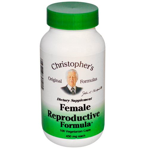 Christopher's Original Formulas, Female Reproductive Formula, 450 mg, 100 Veggie Caps فوائد