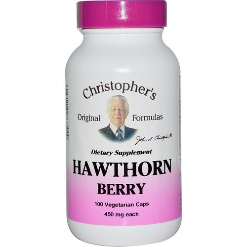 Christopher's Original Formulas, Hawthorn Berry, 450 mg, 100 Veggie Caps فوائد
