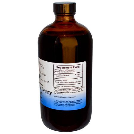 Christopher's Original Formulas, Hawthorn Berry Heart Syrup, 16 fl oz (472 ml):الزعر,ر, المعالجة المثلية
