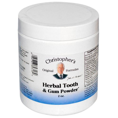 Christopher's Original Formulas, Herbal Tooth & Gum Powder, 2 oz فوائد