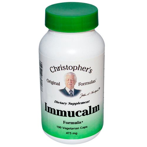 Christopher's Original Formulas, Immucalm Formula, 475 mg, 100 Veggie Caps فوائد