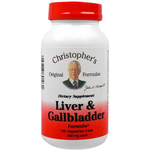 Christopher's Original Formulas, Liver & Gallbladder Formula, 440 mg, 100 Veggie Caps فوائد