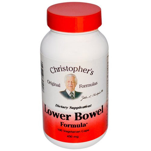 Christopher's Original Formulas, Lower Bowel Formula, 450 mg, 100 Veggie Caps فوائد