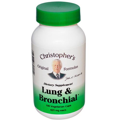 Christopher's Original Formulas, Lung and Bronchial, 425 mg, 100 Veggie Caps فوائد