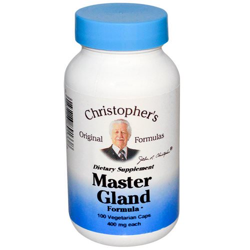 Christopher's Original Formulas, Master Gland Formula, 400 mg, 100 Veggie Caps فوائد