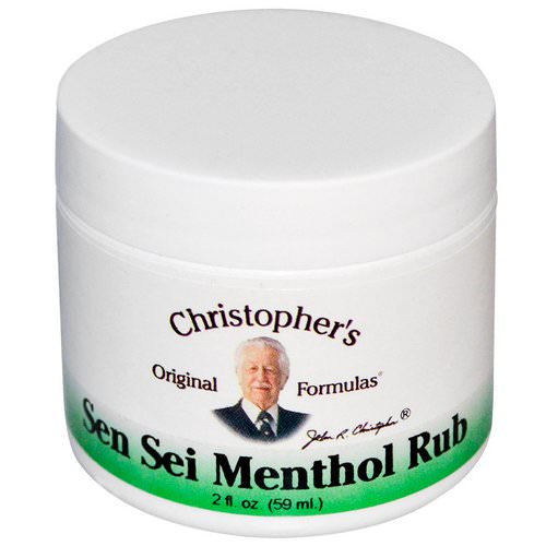 Christopher's Original Formulas, Sen Sei Menthol Rub, 2 fl oz (59 ml) فوائد