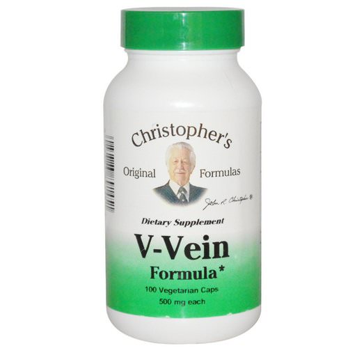 Christopher's Original Formulas, V-Vein Formula, 500 mg, 100 Veggie Caps فوائد