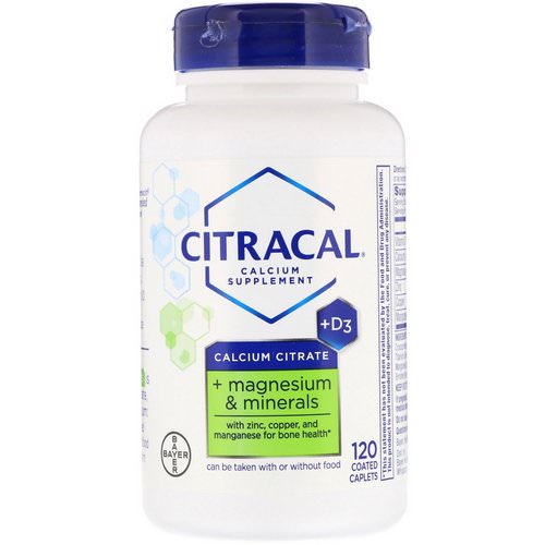 Citracal, Calcium Citrate, + Magnesium & Minerals, +D3, 120 Coated Caplets فوائد