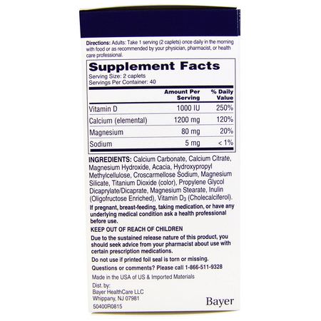 Citracal, Calcium Supplement, Slow Release 1200 + D3, 80 Coated Tablets:كالسي,م بلاس فيتامين د, كالسي,م