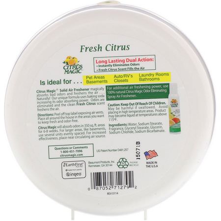 Citrus Magic, Solid Air Freshener, Fresh Citrus, 8 oz (227 g):معطرات الأقمشة, اله,اء