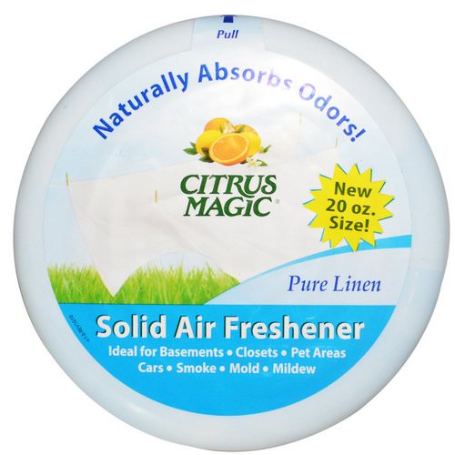Citrus Magic, Solid Air Freshener, Pure Linen, 20 oz (566 g) فوائد