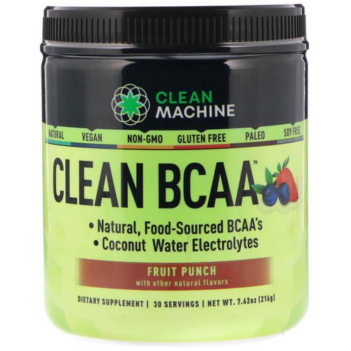 CLEAN MACHINE, Clean BCAA, Fruit Punch, 7.62 oz (216 g) فوائد