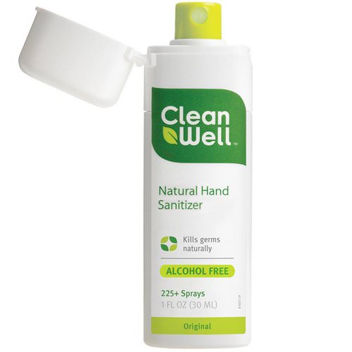 CleanWell, Natural Hand Sanitizer, Alcohol Free, Original, 1 fl oz (30 ml) فوائد