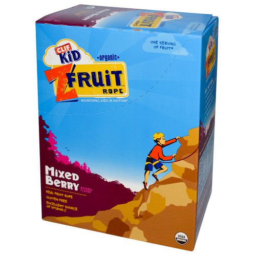 Clif Bar, Clif Kid, Organic ZFruit Rope, Mixed Berry, 18 Pieces, 0.7 oz (20 g) Each فوائد