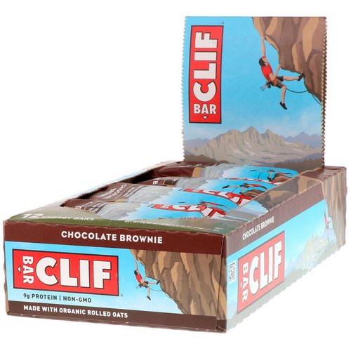 Clif Bar, Energy Bar, Chocolate Brownie, 12 Bars, 2.40 oz (68 g) Each فوائد