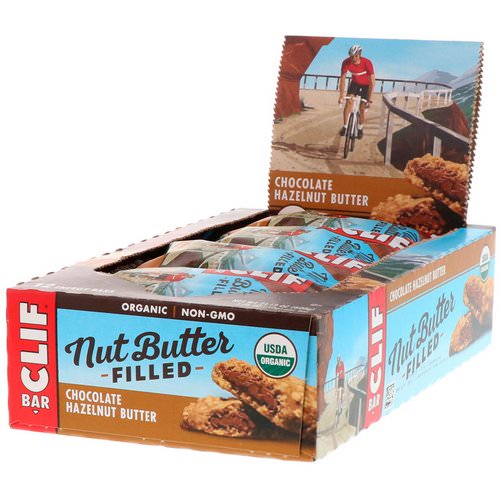Clif Bar, Organic Nut Butter Filled Energy Bar, Chocolate Hazelnut Butter, 12 Energy Bars, 1.76 oz (50 g) Each فوائد